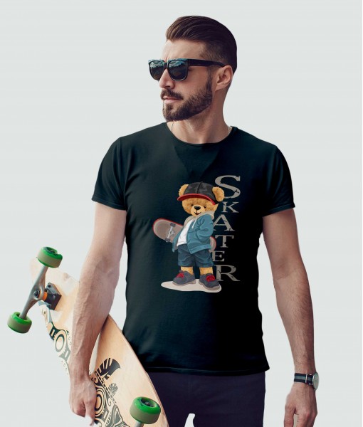 Мъжка тениска с щампа Мечета Urban style bear